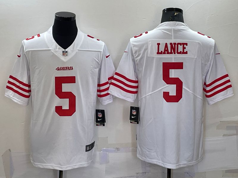 Men San Francisco 49ers #5 Lance White New 2022 Nike Limited Vapor Untouchable NFL Jersey->san francisco 49ers->NFL Jersey